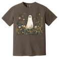 thumbnail image 1 of Ghost in Wildflowers Graphic T-Shirt – Halloween Comfort Colors Tee - Spooky Cute Fall Outfit, 1 of 4