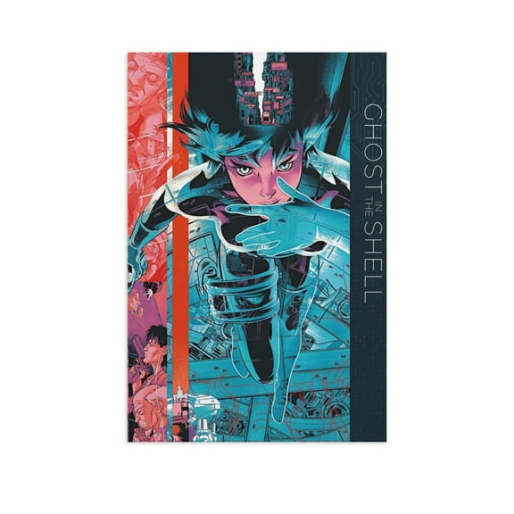 Ghost in the Shell Canvas Art Posters for Bedroom Living Room Bathroom Wall Decor Poster Unframe 12x18inch