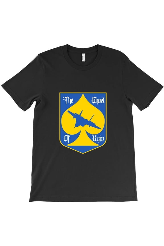 Ghost of Kyiv Funny Ukrainian Pilot Graphic Tee, Military Hero H5344 T-Shirt, for Men and Women, Up to Size 5XL