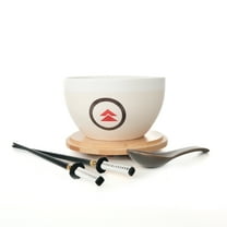Sony Ghost of Tsushima, White Ceramic Noodle Bowl, Three Piece Set