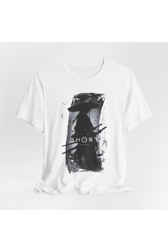Ghost of Yotei Samurai T-Shirt, Game Lover Tee, Fashion Cotton Tops, Ver 1