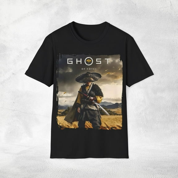 Ghost of Yotei Samurai T-Shirt, Game Lover Tee, Fashion Cotton Tops