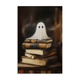 thumbnail image 1 of Stupell Industries Ghost on Book Stack Canvas Wall Art, design by Arlington Prints, 1 of 7