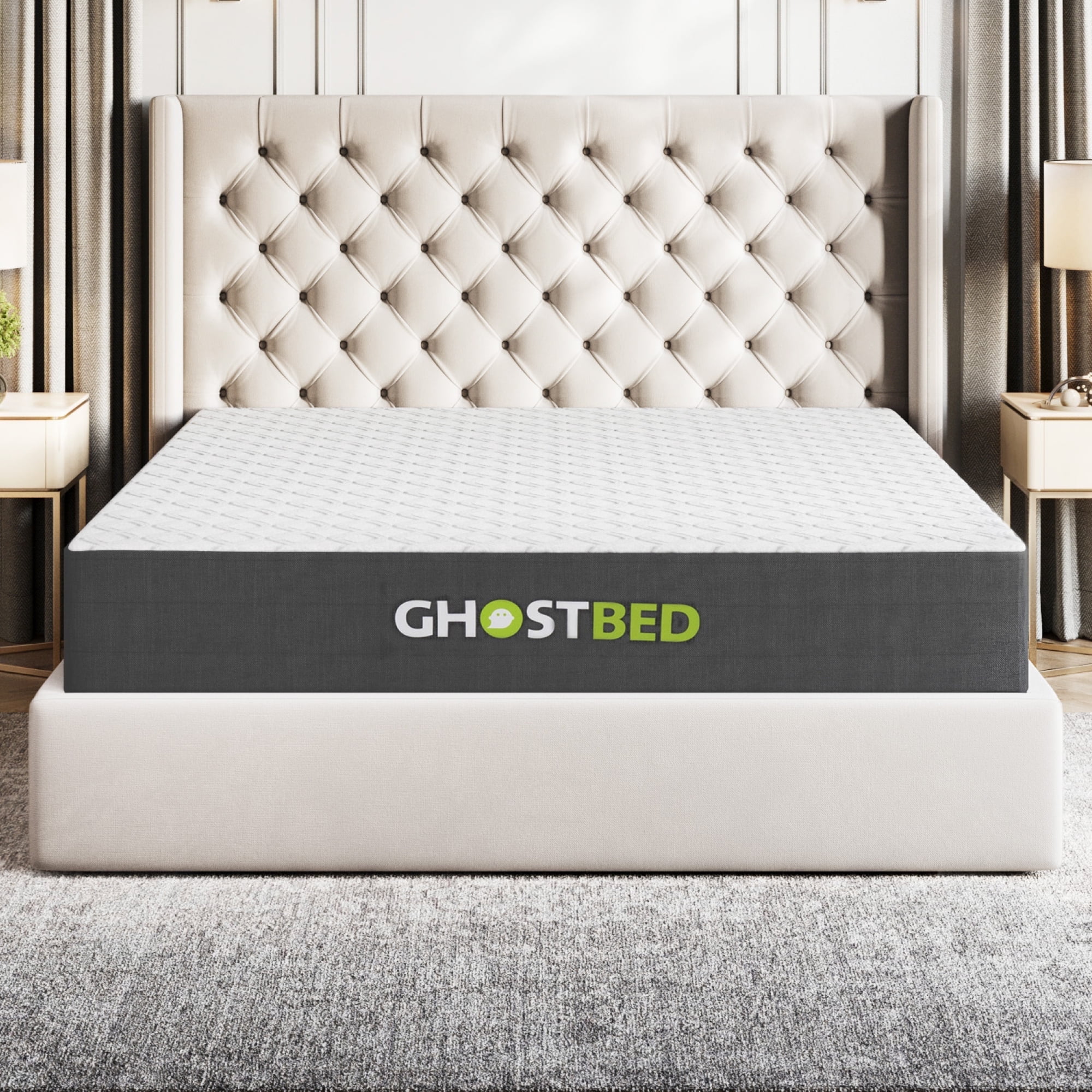 GhostBed 10 Inch Memory Foam Mattress, Medium-Firm, Twin XL Size