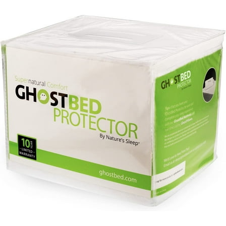 GhostBed Noiseless Mattress Protector – Waterproof with GhostGrip Elastic Bands & Breathable, Plastic Free Materials