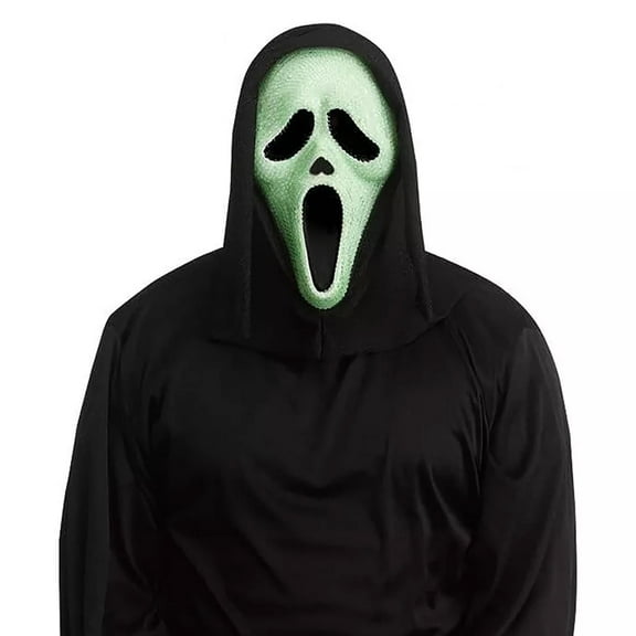 Fun World Scream Ghost Face Glow in the Dark Bling Mask