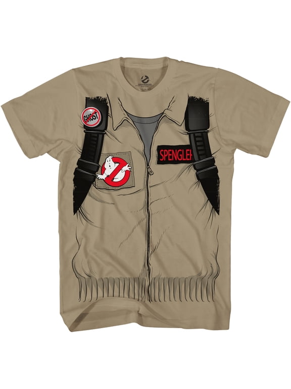 Ghostbuster Adult Short Sleeve Costume T-Shirt with Back Print