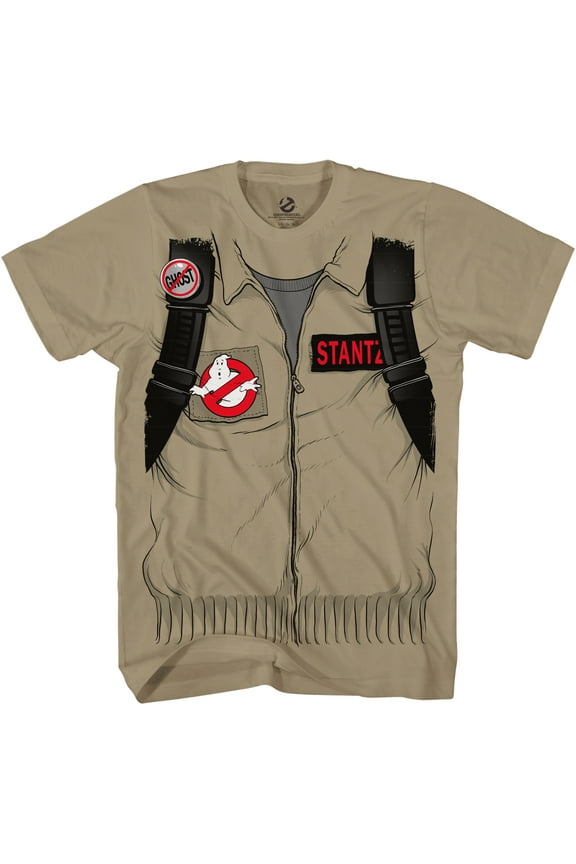 Ghostbuster Adult Short Sleeve Costume T-Shirt with Back Print