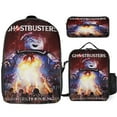 Ghostbuster Backpack Set Kids 3PCS Schoolbag Sets with Lunch Bag Pencil