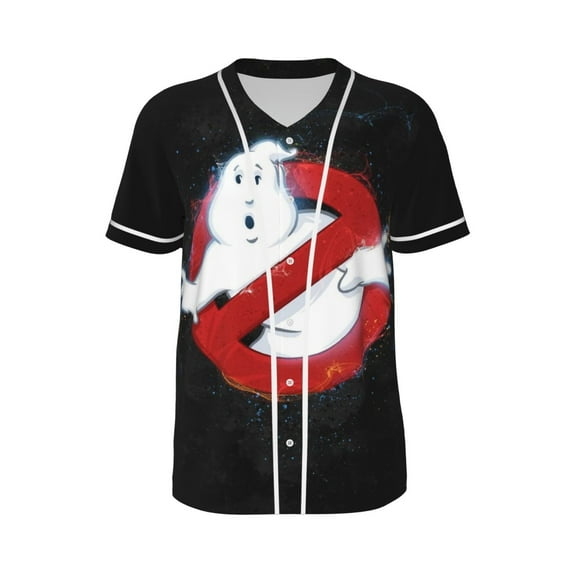 Ghostbuster Baseball Jersey Shirts Spring Summer Men Button Shirt