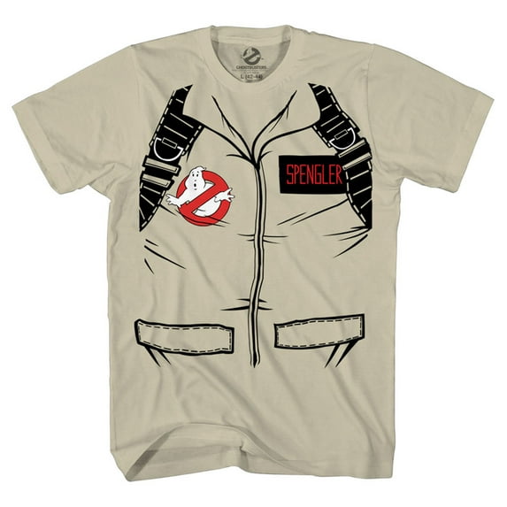 Ghostbuster SPENGLER SHORT SLEEVE Costume T-Shirt With Back Print (Adult Medium)
