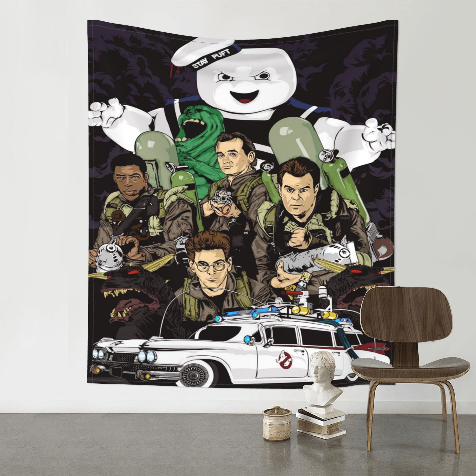 Ghostbuster Wall Tapestry Anime Poster For Bedroom Aesthetics Funny ...