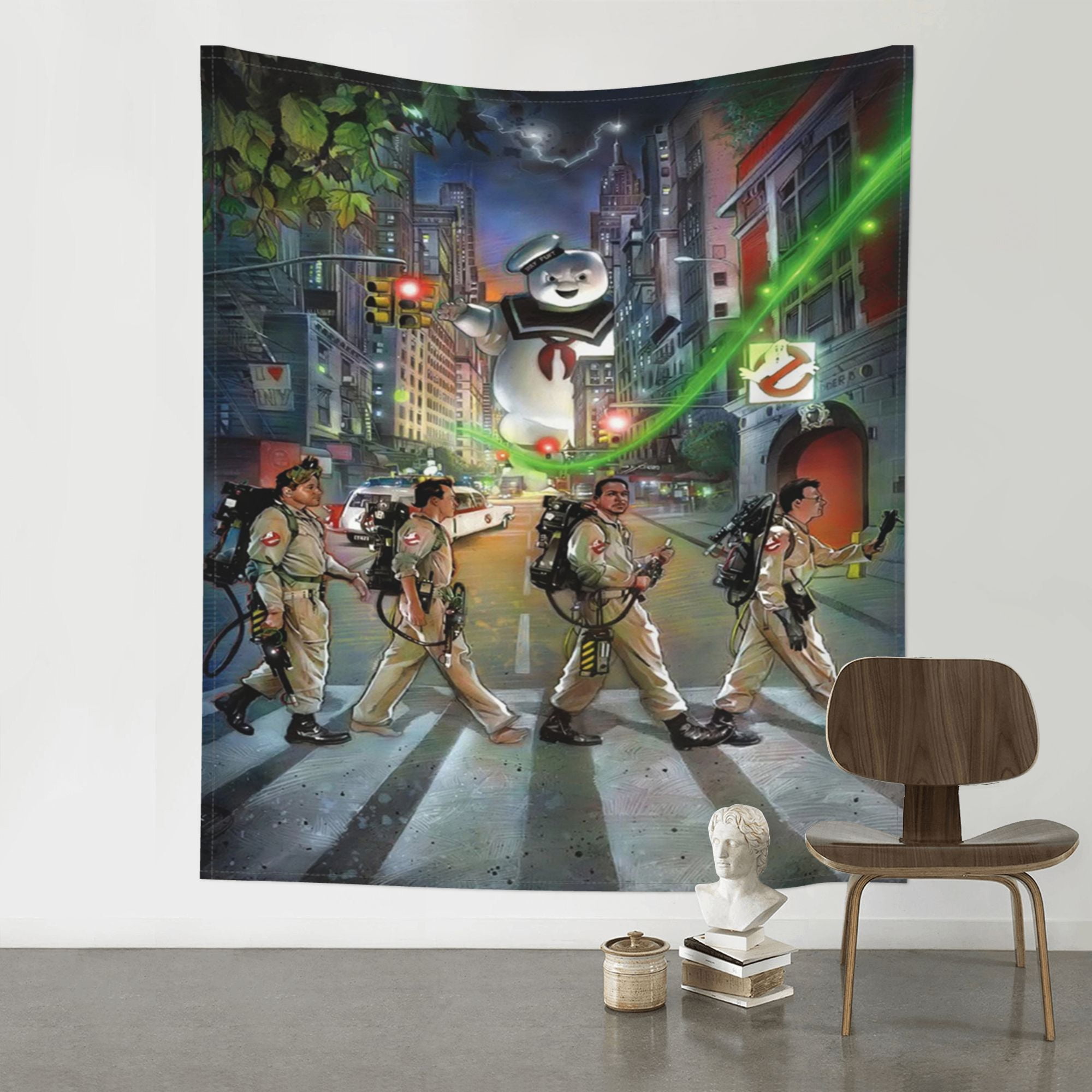 Ghostbuster Wall Tapestry Anime Poster For Bedroom Aesthetics Funny ...