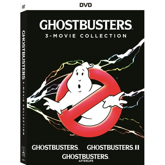 Ghostbusters (1984), Ghostbusters II, Ghostbusters: Afterlife (DVD) Triple Feature Walmart Exclusive Slip Cover Art