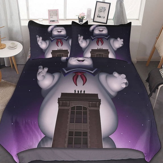 Ghostbusters 3 Pieces Bedding Sets Comfortable Soft Comforter Sets Decoration Bedroom Gifts With 1 Duvet Cover 2 Pillowcases