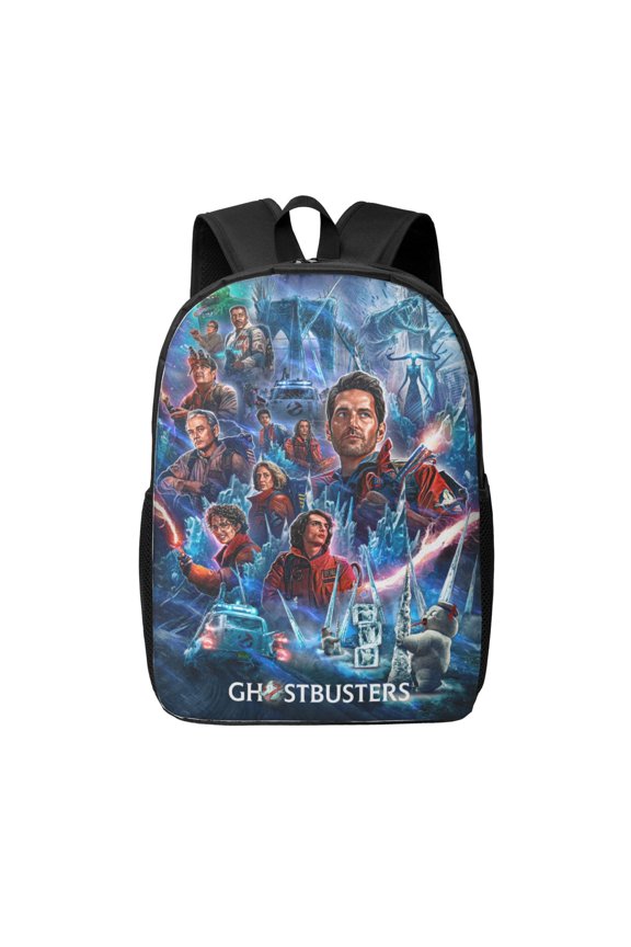 Ghostbusters Backpacks Cute Cartoon Lightweight School Laptop Bag 17 Inch Printed Durable Bookbag Rucksack for Travel Hiking Work