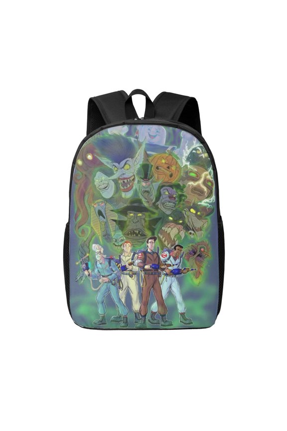 Ghostbusters Backpacks Cute Cartoon Lightweight School Laptop Bag 17 Inch Printed Durable Bookbag Rucksack for Travel Hiking Work