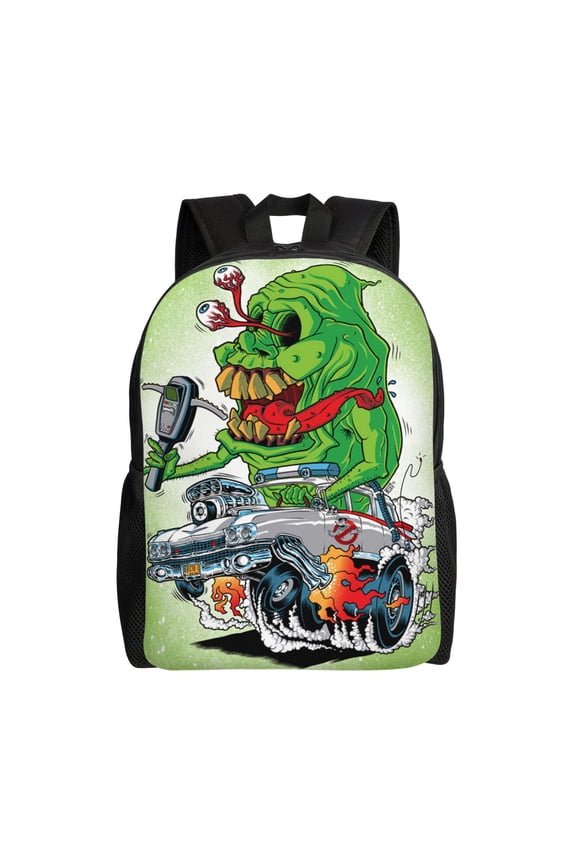 Ghostbusters Backpacks Fashion Lightweight School Laptop Bag Cute Cartoon Durable Bookbag Rucksack for Travel Hiking