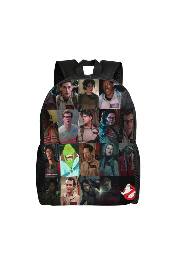 Ghostbusters Backpacks Fashion Lightweight School Laptop Bag Cute Cartoon Durable Bookbag Rucksack for Travel Hiking