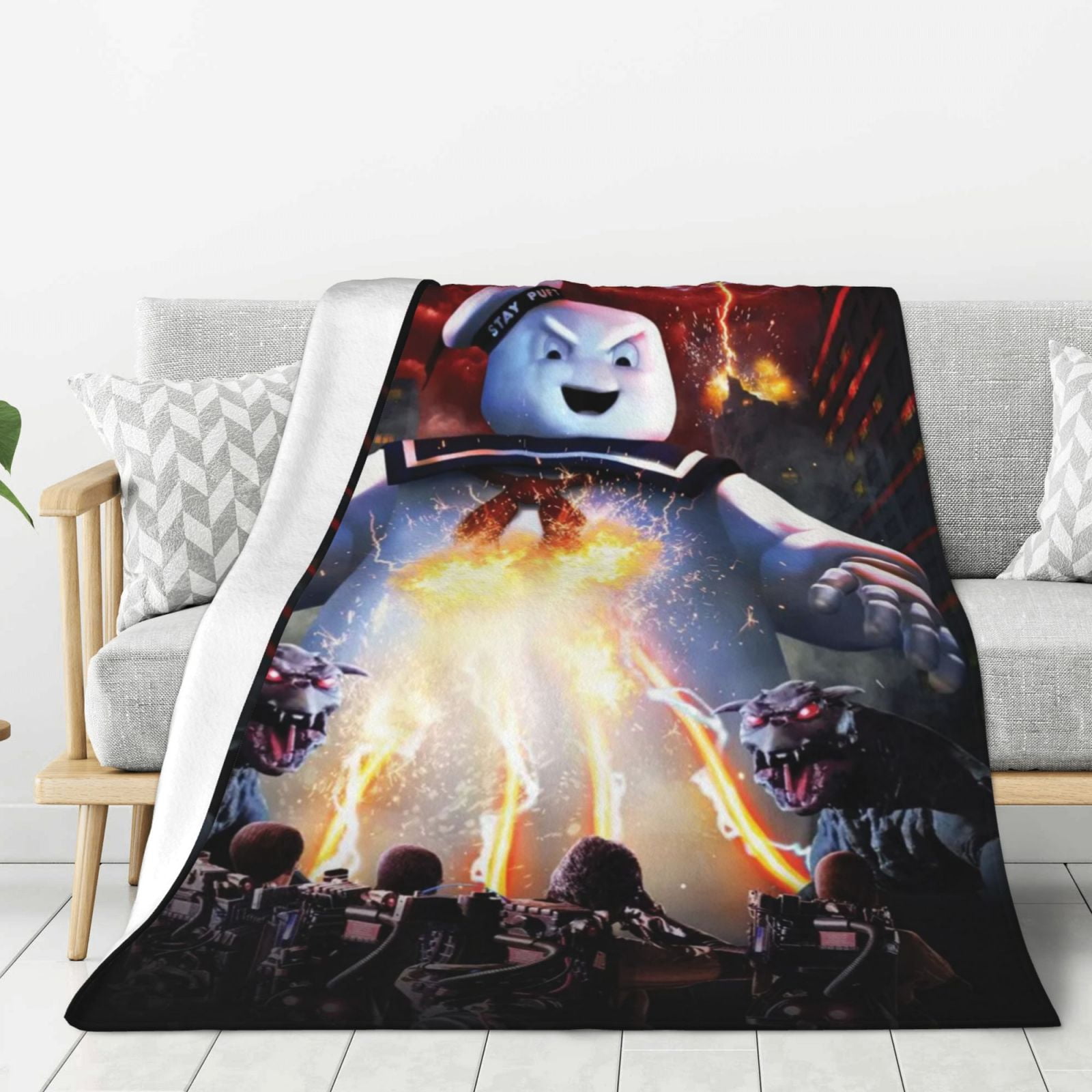 Ghostbusters Bed Blanket Thick Plush Flannel Blanket Warm Fuzzy Throw ...