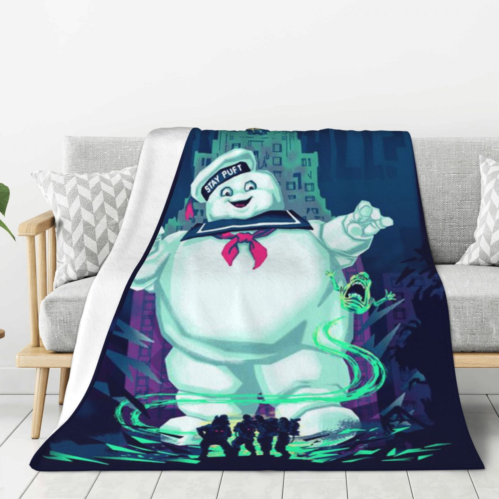 Ghostbusters Bed Blanket Thick Plush Flannel Blanket Warm Fuzzy Throw ...