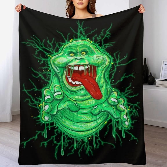 Ghostbusters Blanket Super Soft Cozy Warm Plush Throw Blanket for Boys Girls Kids, Lightweight Fuzzy Flannel Blankets for Couch Sofa Bed Travel Camping Gifts 40"x30"