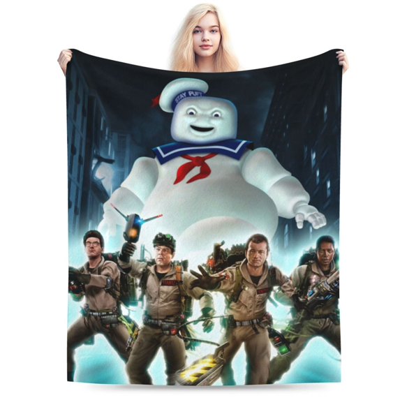 Ghostbusters Blanket, Super Soft Throw Blanket For Bed Sofa Couch, Cozy Flannel Blanket For Bedroom Livingroom, 60"X50"