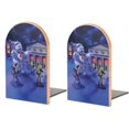 thumbnail image 1 of Ghostbusters Bookends Wood Book Divider Decor Shelves Non-Skid Book Stand 2 Pieces For Classroom Dormitory Bookshelf Office Home, 1 of 7