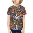 thumbnail image 1 of Boys Girls Teens T Shirt Graphic Print Casual Short Sleeve Funny Top Tees Shirt for Youth Kids, 1 of 8
