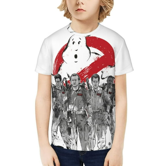Ghostbusters Boys Girls Teens T Shirt Graphic Print Casual Short Sleeve Funny Top Tees Shirt for Youth Kids