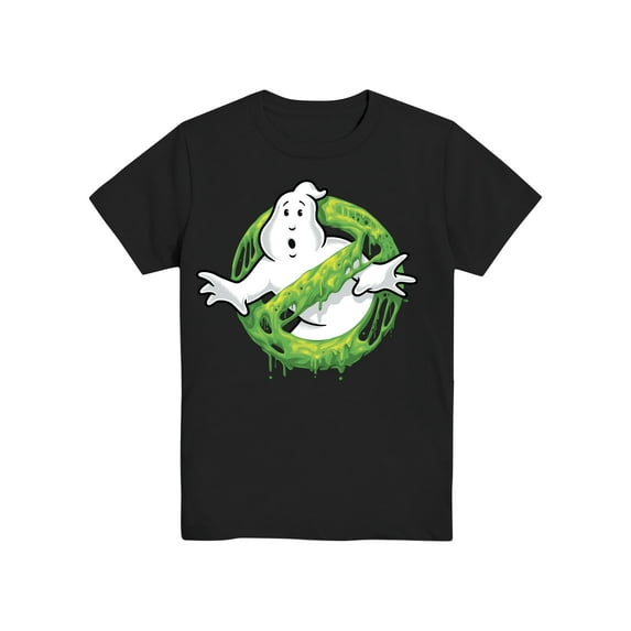 Ghostbusters Boys Logo Slimy, Crew Neck, Short Sleeve, Graphic T-Shirt, Sizes 4-18