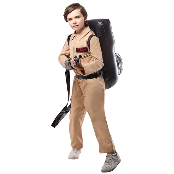Ghostbusters Classic Beige Jumpsuit Costume for Kids by Rubies, Boys XS