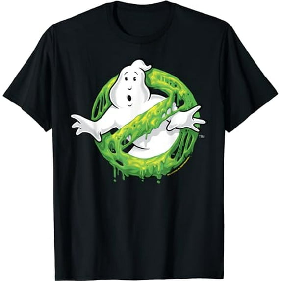 Ghostbusters Classic Slime Ghost Logo Graphic T-Shirt