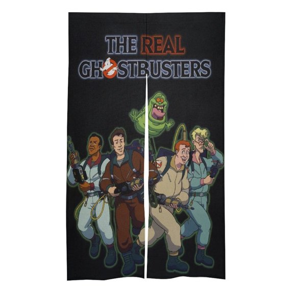 Ghostbusters Doorway Curtain, 34 x 57 Inch Blackout Door Curtain Tapestry, Privacy Room Divider Curtain for Home Bedroom Kitchen Decor 2 Panel