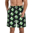 thumbnail image 1 of Ghostbusters Film Logo Men's Beach Shorts Swim Trunks Casual Quick Dry Board Shorts Swimwear with Mesh Lined and Pockets, 1 of 8