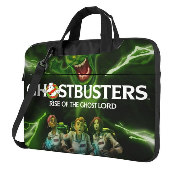 Ghostbusters Film Slimer Laptop Bag Shoulder Portable Laptop Case Sleeve Chromebook Notebook Messenger Briefcase Adjustable Handbag For Women & Men