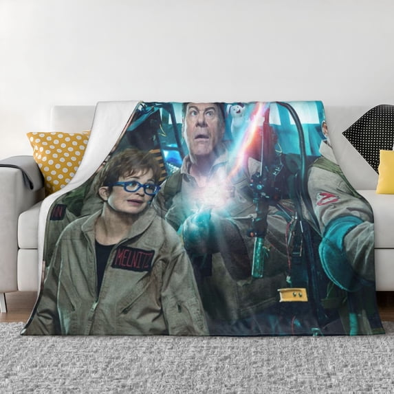 Ghostbusters Flannel Blanket Ultra-Soft Micro Fleece Throw Blanket For Bed Sofa Couch Car Office Unisex Adult Fuzzy Bed Blanket Cozy Kids Throw Blanket 80"x60"
