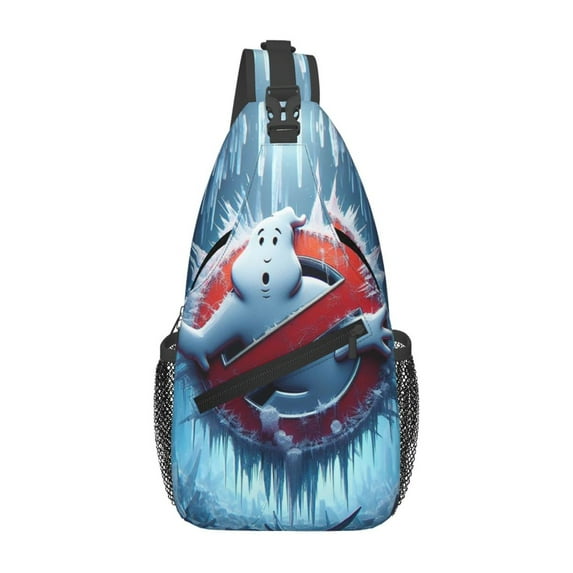 Ghostbusters Frozen Empire Crossbody Shoulder Bag Backpack Sling Cross Chest Bag Diagonally Daypack Travel Hiking