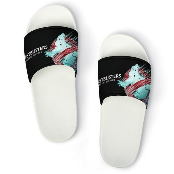 Ghostbusters Frozen Empire Logo Unisex Slippers Summer Beach Slippers Casual Non Slip Comfortable Slide Sandals Home Slippers For Men Women