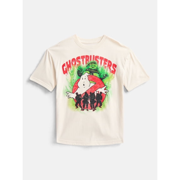 Ghostbusters Little Boys and Big Boys Halloween Graphic Tee, Sizes 4-18
