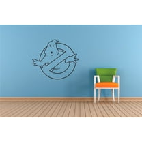 Ghostbusters Logo Ghost Show Character Cartoon Wall Sticker Art Decal for Girls Boys Room Bedroom Nursery Kindergarten House Fun Home Decor Stickers Wall Art Vinyl Decoration Size (27x30 inch)