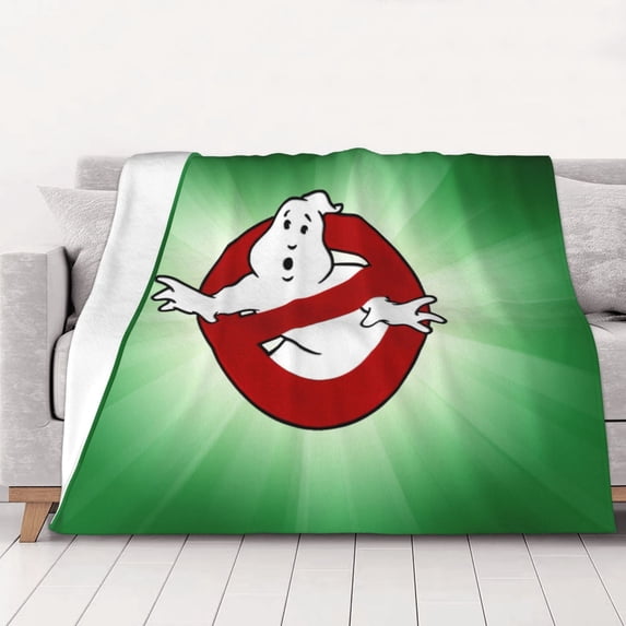 Ghostbusters Logo Thick Blanket Cozy Soft Fuzzy Anti-pilling Flannel Throw Blanket Warm Sofa Bed Blanket 50"x40" For Adult Teen Kids