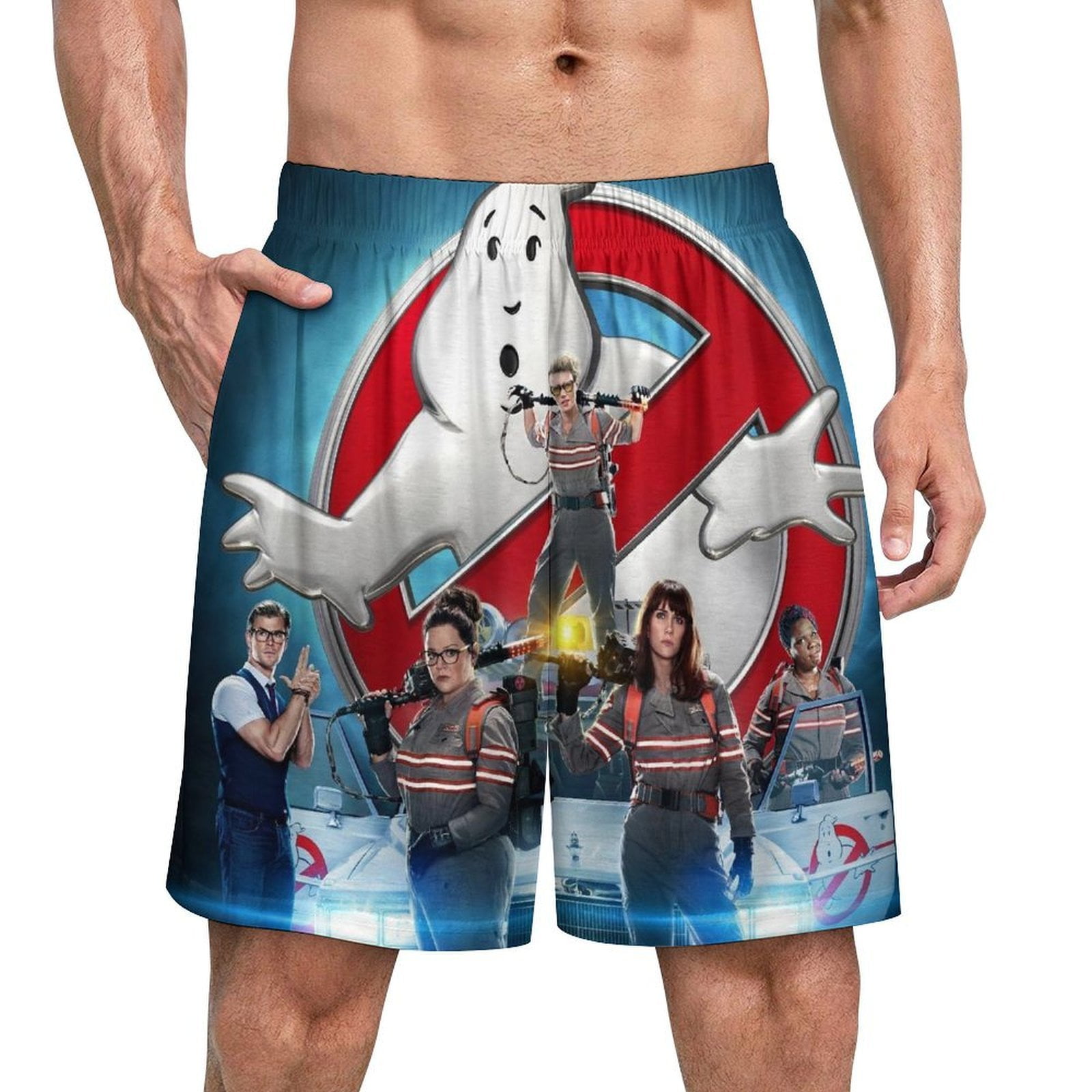 Ghostbusters Men's Pajama Shorts Soft Sleepwear Bottoms Elastic ...