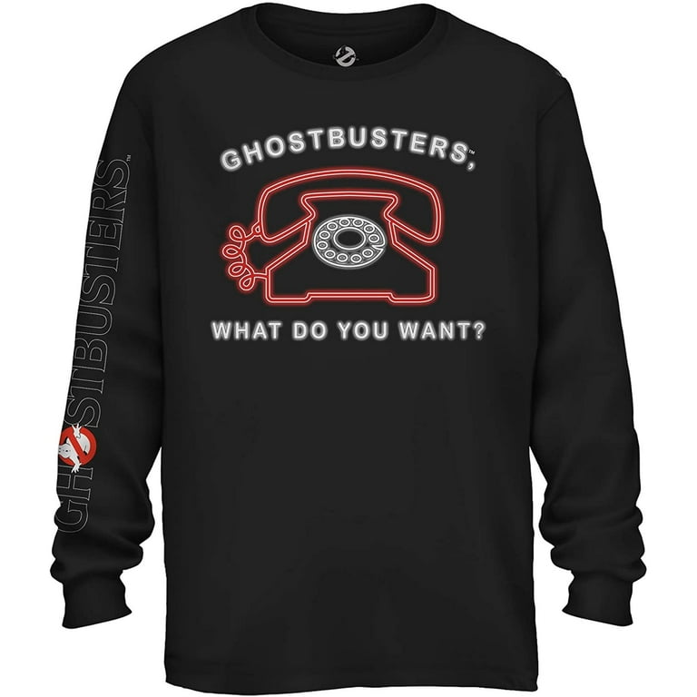 Ghostbusters T-Shirt Graphic Logo Shirt Sleeve Classic Long Mens