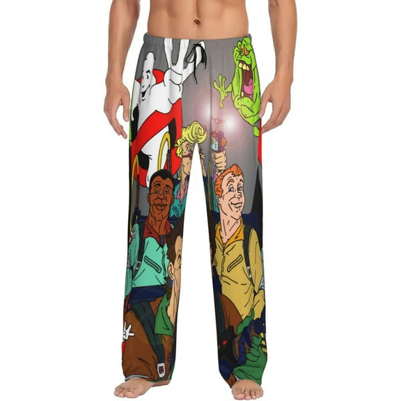 Ghostbusters Mens Pajama Pants Ultra Soft Comfy Lounge Sleep Pants Print Loose Casual Bottoms Loungewear