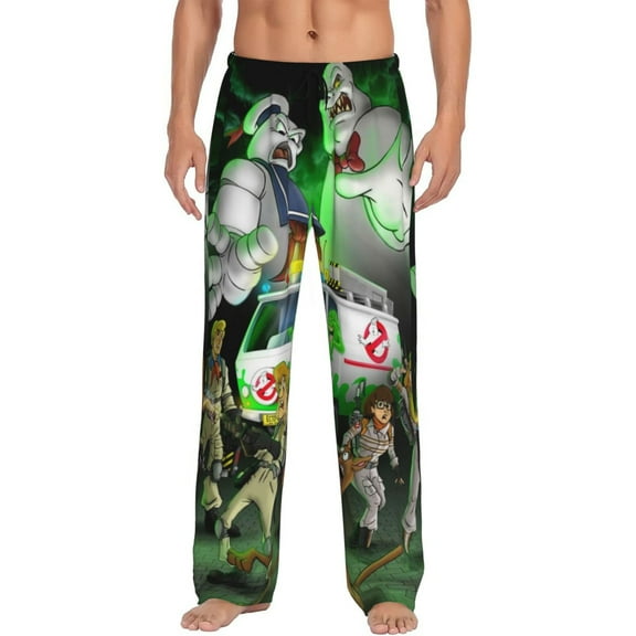 Ghostbusters Mens Pajama Pants Ultra Soft Comfy Lounge Sleep Pants Print Loose Casual Bottoms Loungewear
