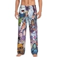 thumbnail image 1 of Mens Pajama Pants Ultra Soft Comfy Lounge Sleep Pants Print Loose Casual Bottoms Loungewear, 1 of 8