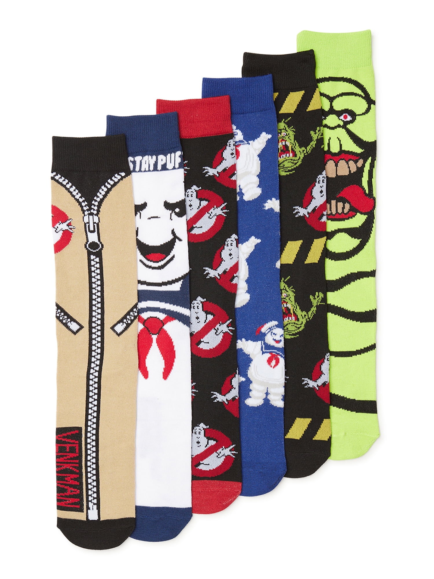 Ghostbusters Mens Socks, 6-Pack 