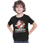 Ghostbusters Movie Kids T-Shirt No Ghost Ectomobile Vintage Distressed Youth Large