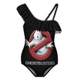 thumbnail image 1 of Ghostbusters Movie Logo One-Piece Swimsuit for Girls Adjustable One Shoulder Ruffled Swimwear Summer Beach Kids Bathing Suits Sizes 6-12Y, 1 of 7